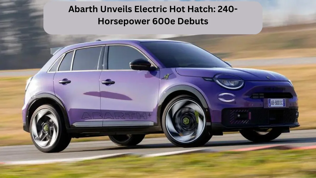 Electric Shock! This Limited Edition Abarth 600e EV is a Blast from the Past