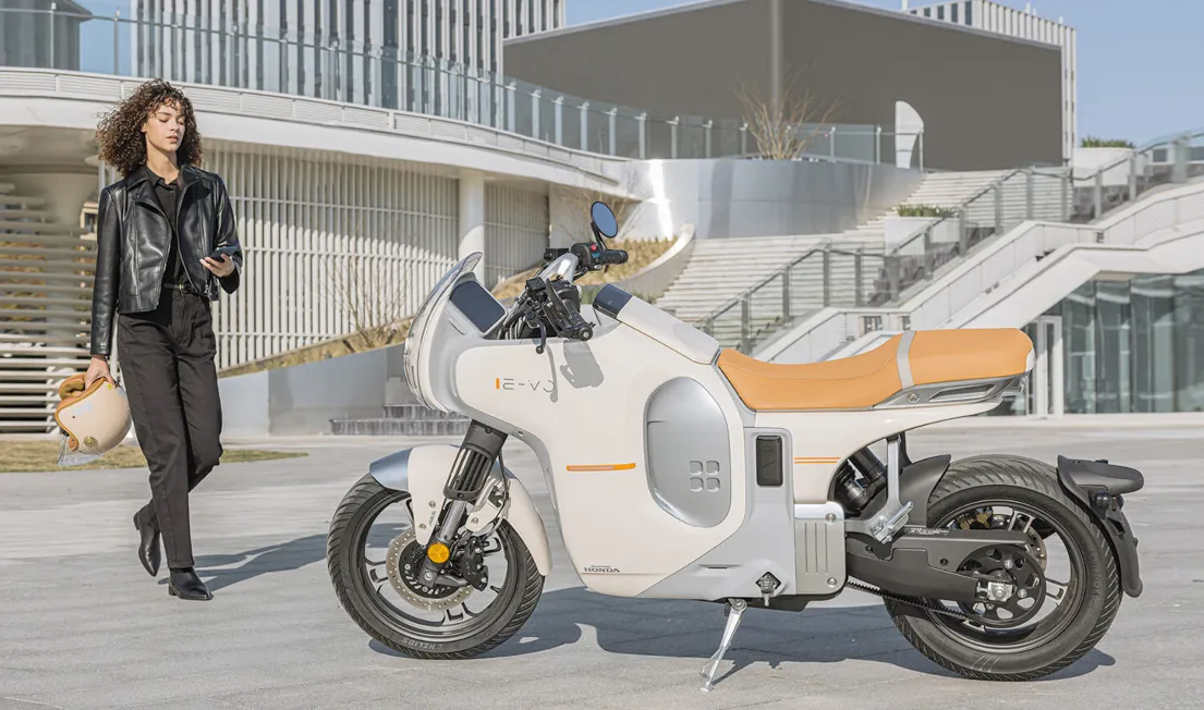Honda’s First Electric Motorcycle Unveiled: Retro E-VO Will Leave You Speechless